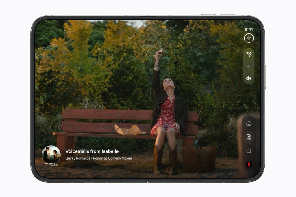L’application Netflix adaptée au grand écran de l’iPhone Duo